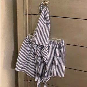 Two piece striped set